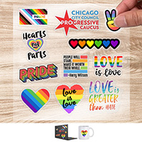 Clear Decal Full Color Custom Shape Removable Vinyl Sticker Sheets